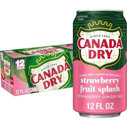 PEPSI CANADA DRY STRAWBERRY SPLASH