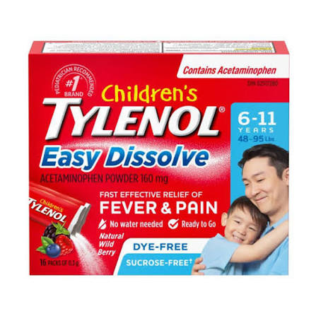 TYLENOL EASY DISSOLVE CHILDREN'S 6-11 YEAR