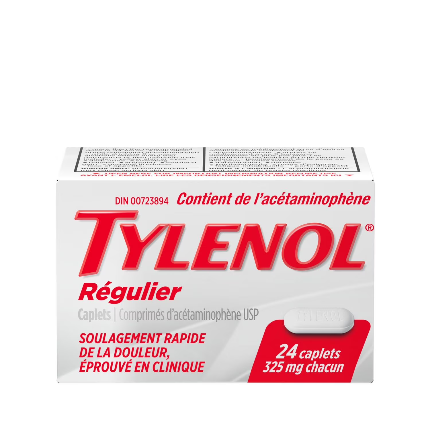 TYLENOL REGULAR 325MG